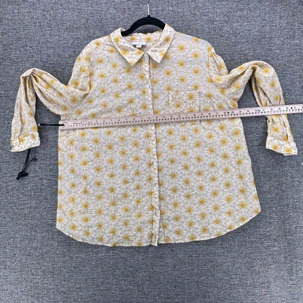 J Jill Button Up Yellow XL - Picture 13 of 14